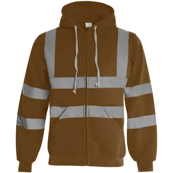 VISIPRO Reflective Safety Full-Zip Hoodie with Bands & Brace