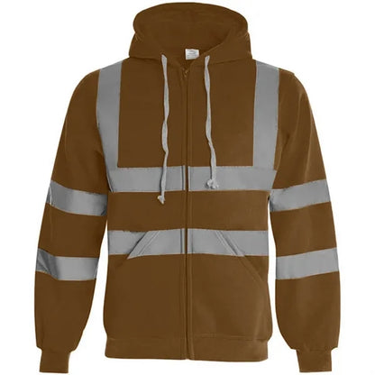 VISIPRO Reflective Safety Full-Zip Hoodie with Bands & Brace