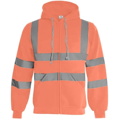 VISIPRO Reflective Safety Full-Zip Hoodie with Bands & Brace