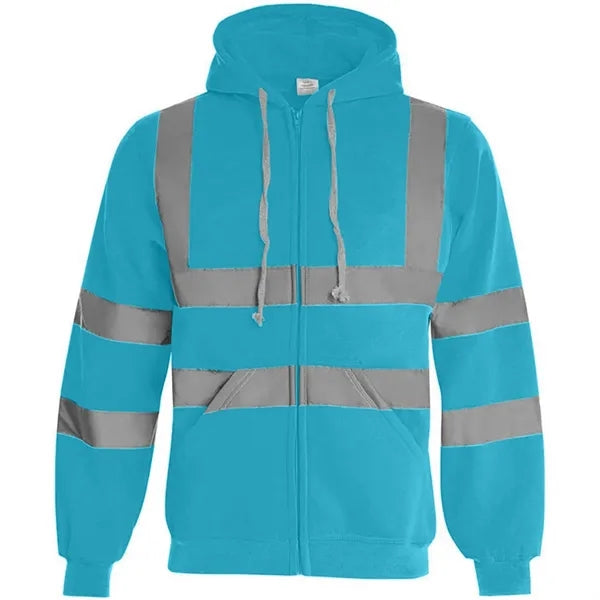 VISIPRO Reflective Safety Full-Zip Hoodie with Bands & Brace