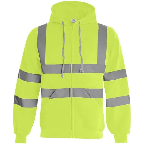 VISIPRO Reflective Safety Full-Zip Hoodie with Bands & Brace