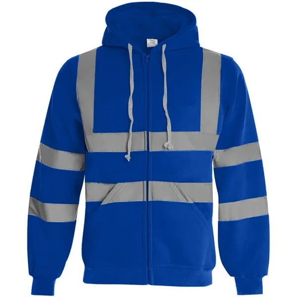 VISIPRO Reflective Safety Full-Zip Hoodie with Bands & Brace