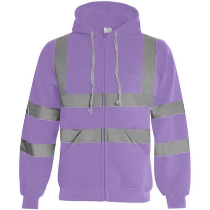 VISIPRO Reflective Safety Full-Zip Hoodie with Bands & Brace