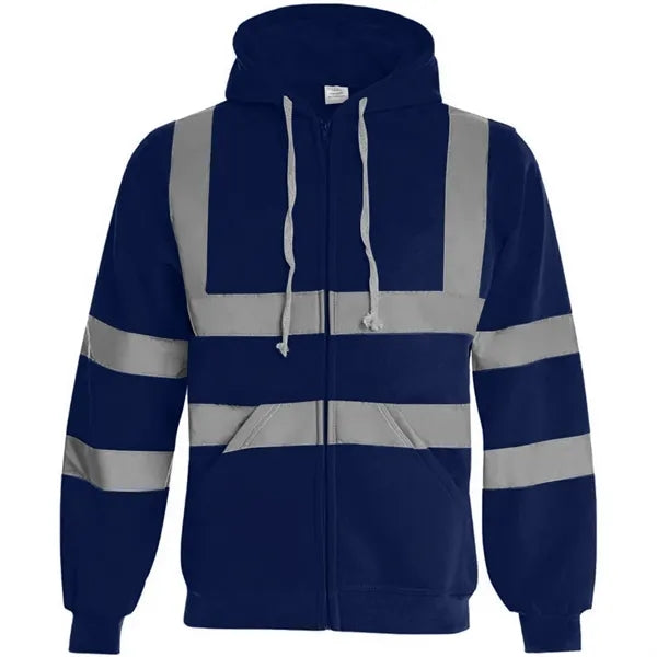 VISIPRO Reflective Safety Full-Zip Hoodie with Bands & Brace