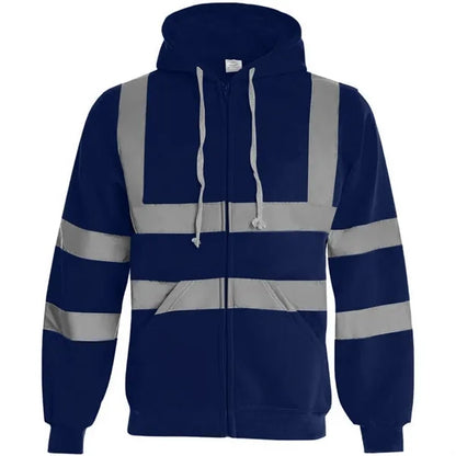 VISIPRO Reflective Safety Full-Zip Hoodie with Bands & Brace