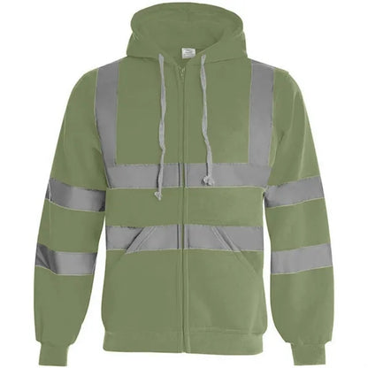 VISIPRO Reflective Safety Full-Zip Hoodie with Bands & Brace