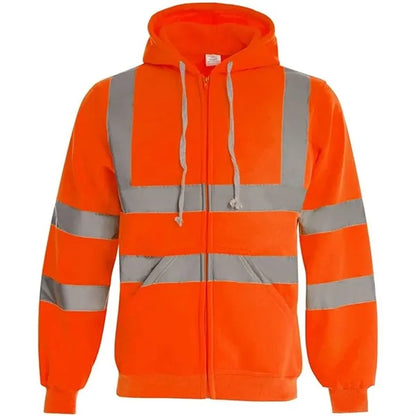 VISIPRO Reflective Safety Full-Zip Hoodie with Bands & Brace