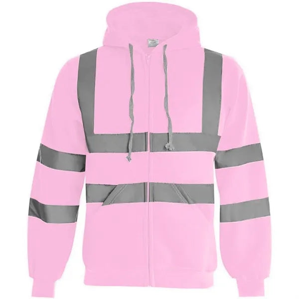 VISIPRO Reflective Safety Full-Zip Hoodie with Bands & Brace