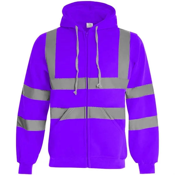 VISIPRO Reflective Safety Full-Zip Hoodie with Bands & Brace