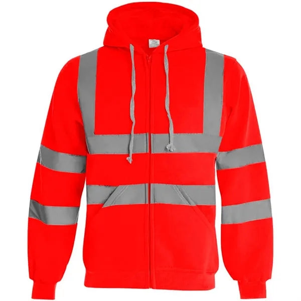 VISIPRO Reflective Safety Full-Zip Hoodie with Bands & Brace