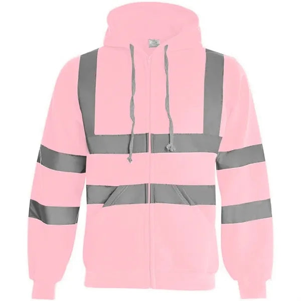 VISIPRO Reflective Safety Full-Zip Hoodie with Bands & Brace