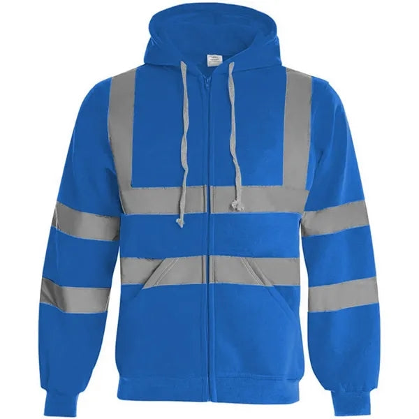 VISIPRO Reflective Safety Full-Zip Hoodie with Bands & Brace
