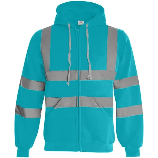 VISIPRO Reflective Safety Full-Zip Hoodie with Bands & Brace