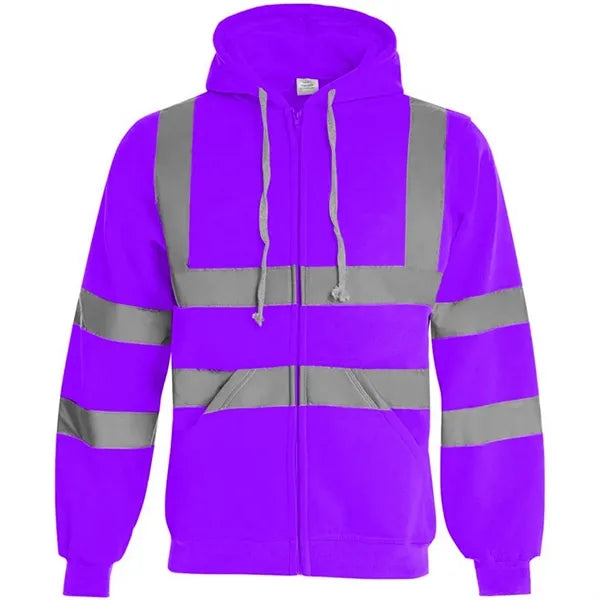 VISIPRO Reflective Safety Full-Zip Hoodie with Bands & Brace