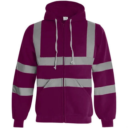 VISIPRO Reflective Safety Full-Zip Hoodie with Bands & Brace