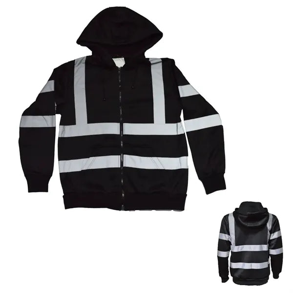 VISIPRO Reflective Safety Full-Zip Hoodie with Bands & Brace