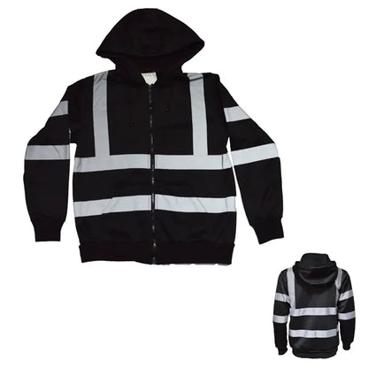 VISIPRO Reflective Safety Full-Zip Hoodie with Bands & Brace