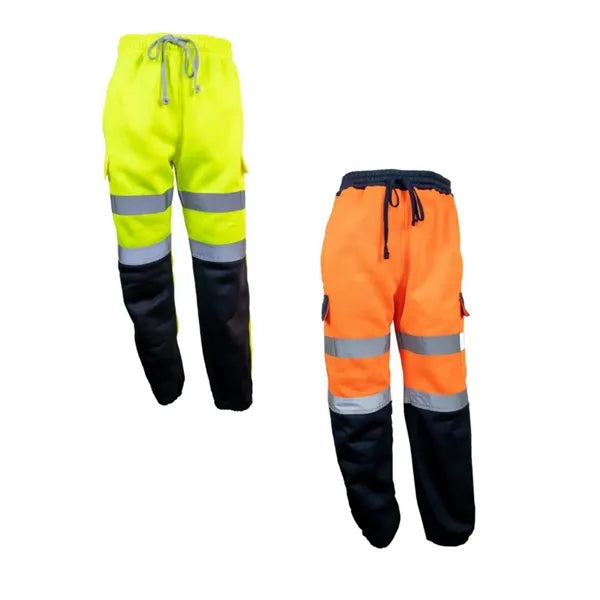 VISIPRO Reflective Colorblock Safety Jogger Sweatpants - 280