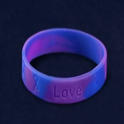 Tie Dye Silicone Wristband - 1" band