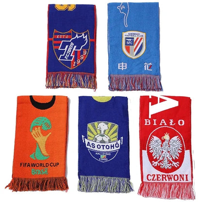 Custom Woven Acrylic Scarf with Tassel - 51"x7.8"