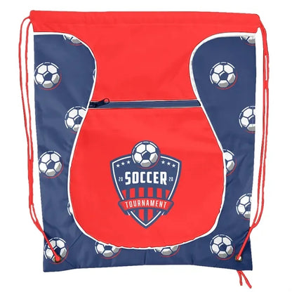 Sublimation Bulb Design Front Pocket Polyester Drawstring