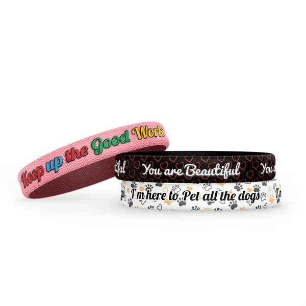 PVC Snap On Bracelet -  9"x 0.6"x 0.075"