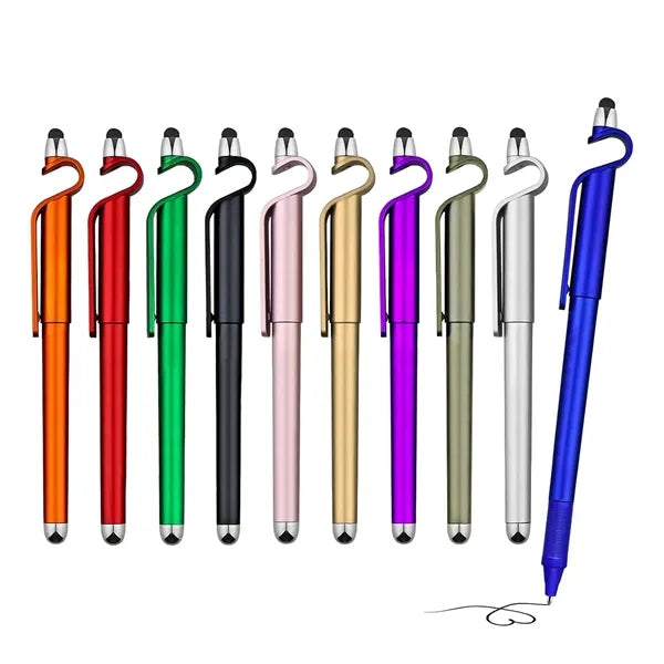 Ballpoint Phone Holder and Touch Screen Stylus Pen