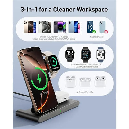 Traveling Portable Wireless Fast Charging Station