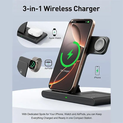 Traveling Portable Wireless Fast Charging Station