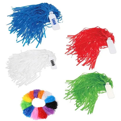 30 Grams Cheering Pom Pom with Plastic Handle