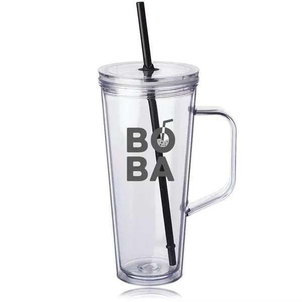 24 oz. Tilden Plastic Tumbler with Handle