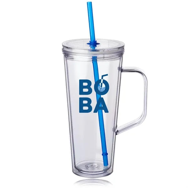 24 oz. Tilden Plastic Tumbler with Handle