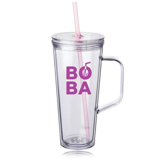 24 oz. Tilden Plastic Tumbler with Handle