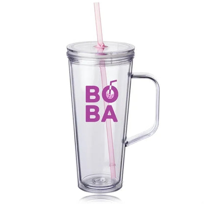 24 oz. Tilden Plastic Tumbler with Handle