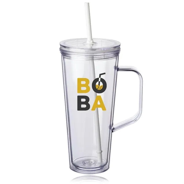 24 oz. Tilden Plastic Tumbler with Handle