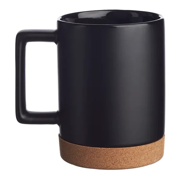 Caldwell 15 oz. Cork Base Ceramic Mugs