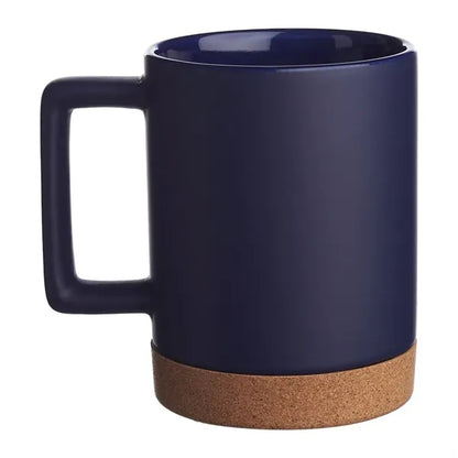 Caldwell 15 oz. Cork Base Ceramic Mugs