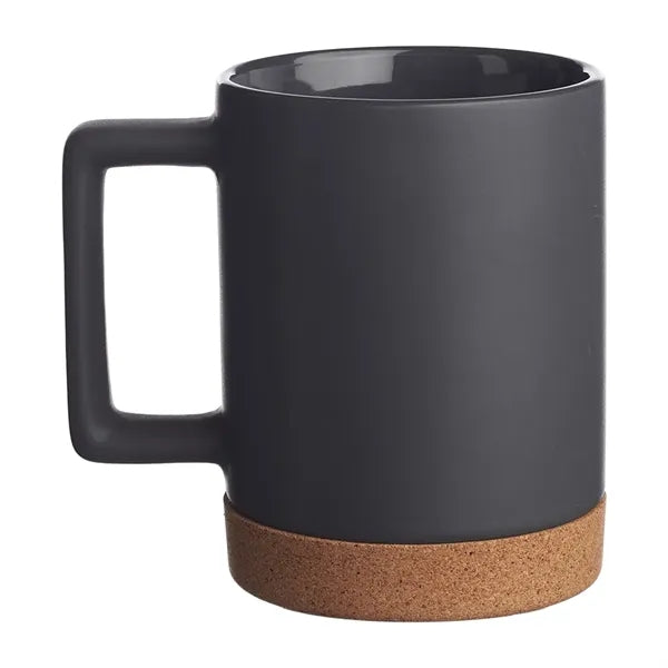 Caldwell 15 oz. Cork Base Ceramic Mugs