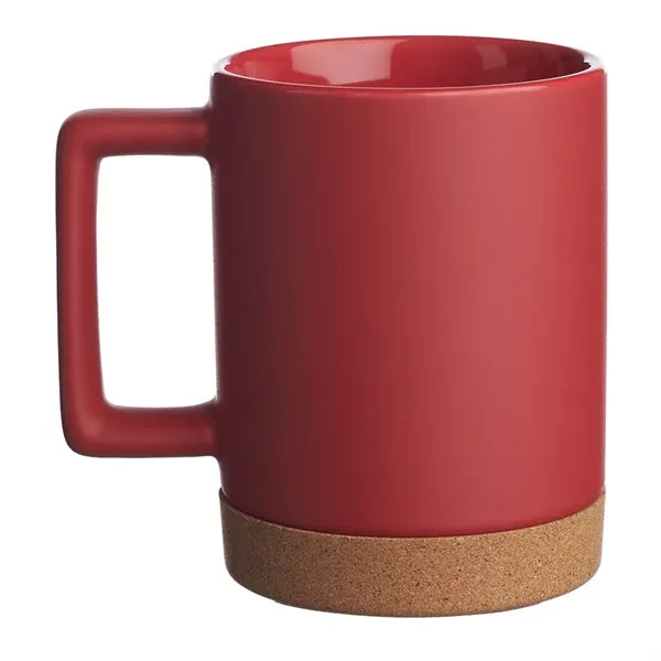 Caldwell 15 oz. Cork Base Ceramic Mugs