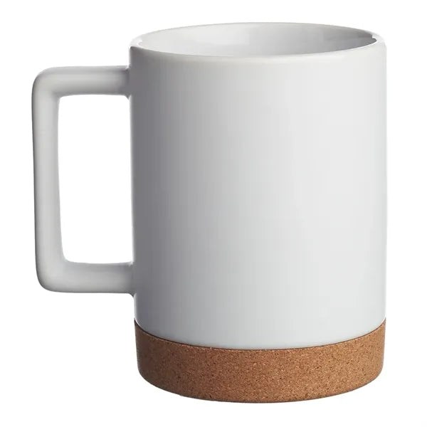 Caldwell 15 oz. Cork Base Ceramic Mugs