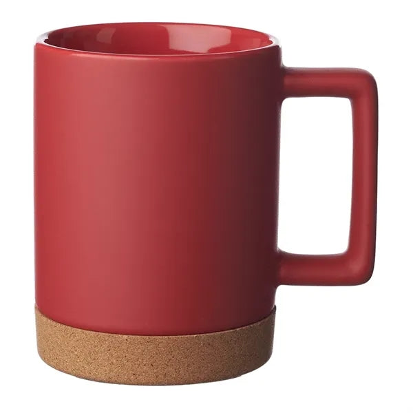 Caldwell 15 oz. Cork Base Ceramic Mugs