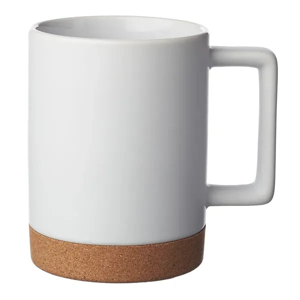 Caldwell 15 oz. Cork Base Ceramic Mugs