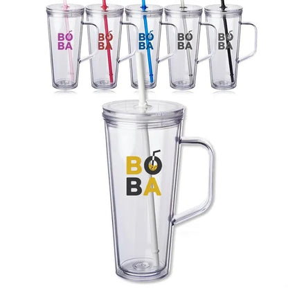 24 oz. Tilden Plastic Tumbler with Handle