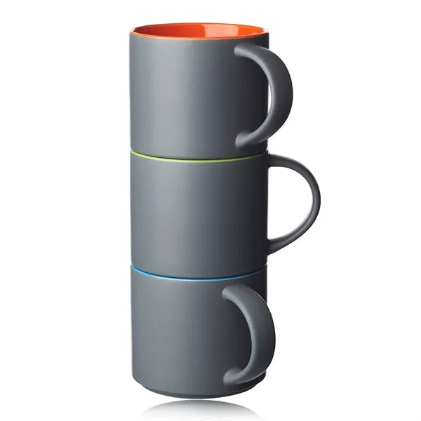 Matte 16 oz. Stackable Ceramic Mugs