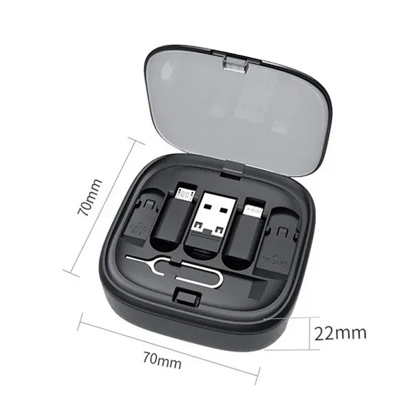 6-in-1 Retractable Charging Cable