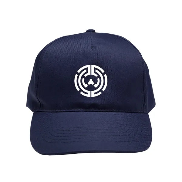 Polyester 5-Panel Baseball Cap with Custom Logo
