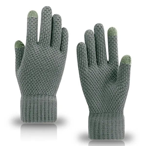 Adult Waffle Knit Gloves with Sensitive Touch and Custom