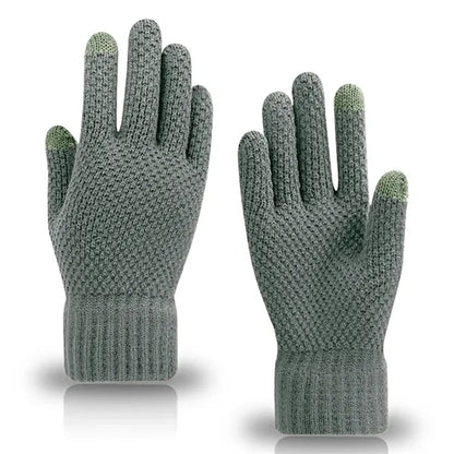 Adult Waffle Knit Gloves with Sensitive Touch and Custom