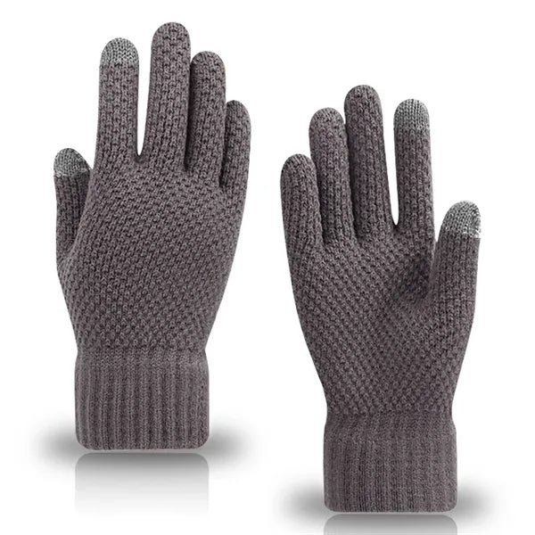 Adult Waffle Knit Gloves with Sensitive Touch and Custom