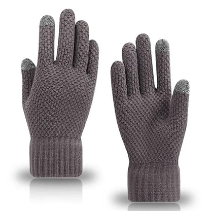 Adult Waffle Knit Gloves with Sensitive Touch and Custom